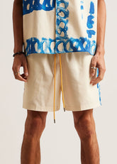 DIET STARTS MONDAY Strokes Linen Shorts at Gravity NYC