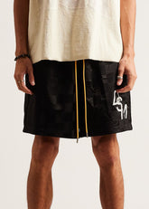 DIET STARTS MONDAY Checkered Nylon Shorts at Gravity NYC