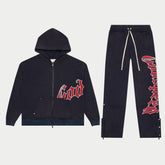 GODSPEED OG Logo V2 Sweatsuit Set (Navy/Red) - Gravity NYC