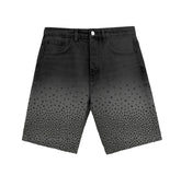 ALMOST SOMEDAY Solomon Rhinestone Jean Shorts at Gravity NYC