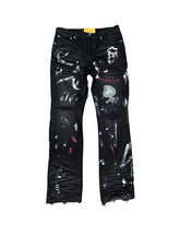 WHEN SMOKE CLEARS Painted Denim at Gravity NYC