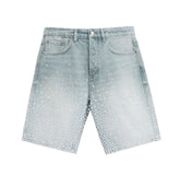 ALMOST SOMEDAY Solomon Rhinestone Jean Shorts at Gravity NYC
