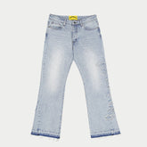 GODSPEED OG Logo Flared Denim Stitched (Blue) - Gravity NYC