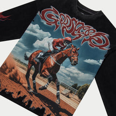 GODSPEED Thoroughbred LS T-Shirt (Black Wash) - Gravity NYC