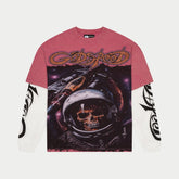 GODSPEED Space Traveler Layered T-Shirt (Pink) - Gravity NYC