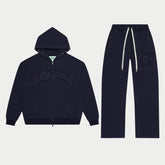 GODSPEED Symmetric Studded Sweatsuit Set (Navy) - Gravity NYC