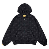 WHEN SMOKE CLEARS Monogram Zip Hoodie