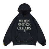 WHEN SMOKE CLEARS Men's Zip-Up Hoodies at Gravity NYC