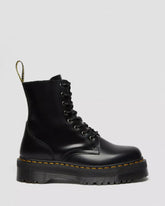 DR. MARTENS Jadon Boot Smooth Leather Platforms in Black at Gravity NYC
