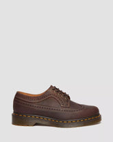 DR. MARTENS 3989 Crazy Horse Leather Brogue Shoes at Gravity NYC