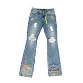 CULT OF INDIVIDUALITY Lenny Bootcut 603 Jeans in Finn Graffiti at Gravity NYC