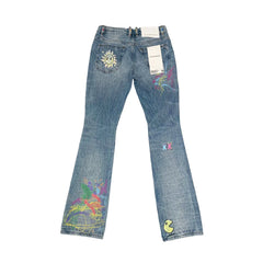 CULT OF INDIVIDUALITY Lenny Bootcut 603 Jeans in Finn Graffiti at Gravity NYC
