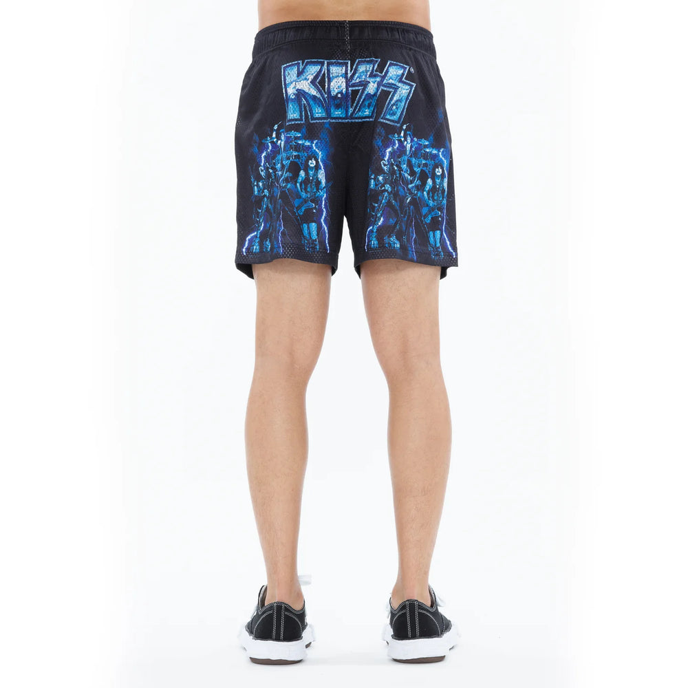 CULT OF INDIVIDUALITY Kiss Mesh Shorts at Gravity NYC