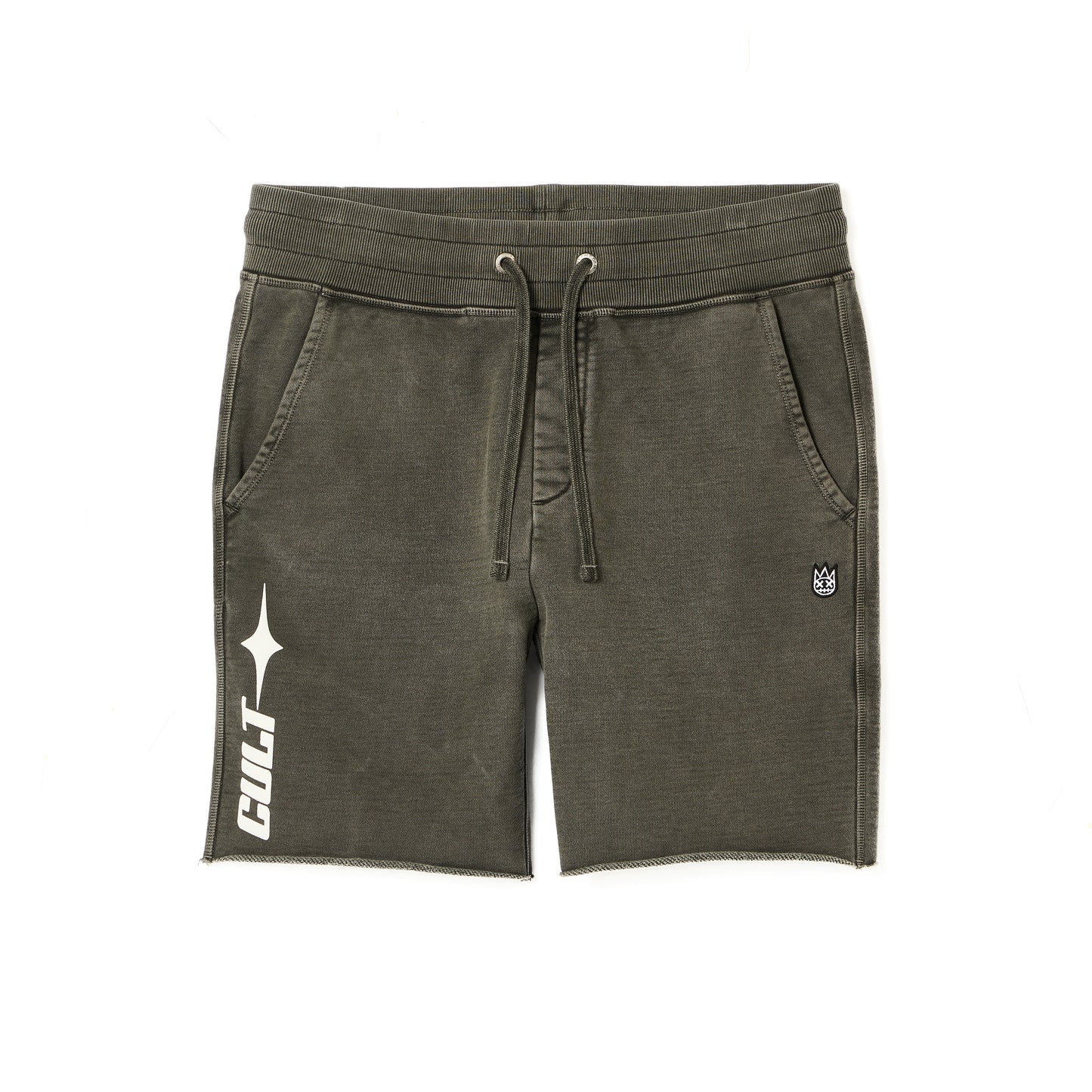 CULT OF INDIVIDUALITY French Terry Sweatshorts in Steel at Gravity NYC CULT OF INDIVIDUALITY French Terry Sweatshorts in Steel at Gravity NYC