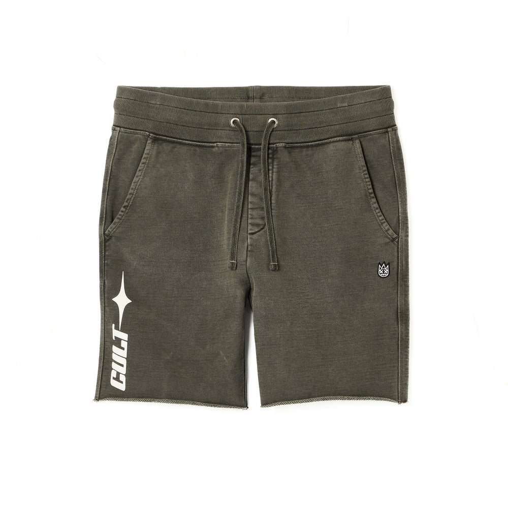 CULT OF INDIVIDUALITY French Terry Sweatshorts in Steel at Gravity NYC