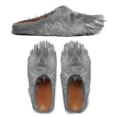 BRAVEST STUDIOS Grey Bear Claw Mules - Gravity NYC