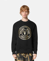 VERSACE JEANS COUTURE V-Emblem Regular-Fit Sweatshirt at Gravity NYC