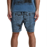 PURPLE BRAND P446 Mediumweight Fleece Short at Gravity NYC