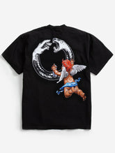 ART MEETS CHAOS Night Life Chaos T-Shirt Black at Gravity NYC