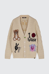 BARROW Cardigan with Multicolor Patch at Gravity NYC