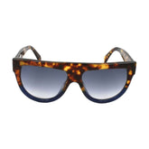 CELINE Flattop Two Tone Shield Women's Sunglasses