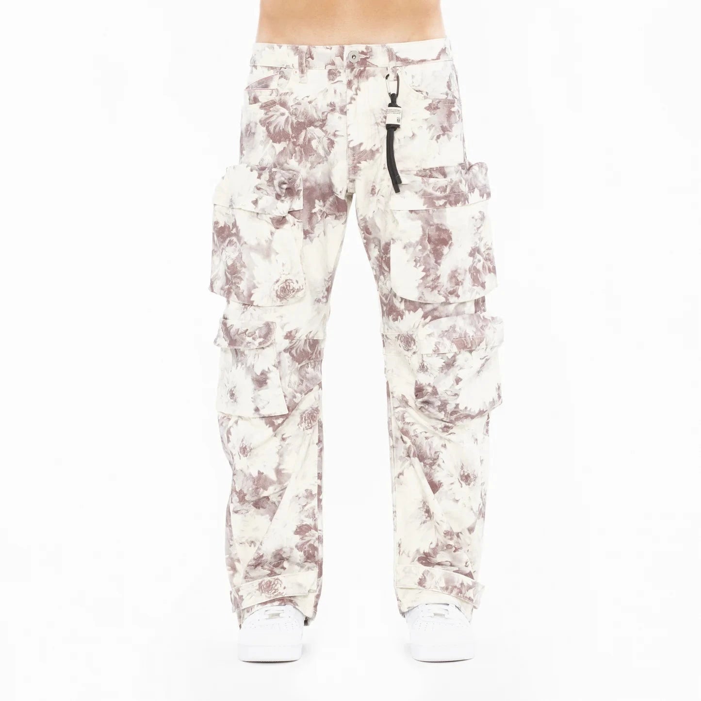 CULT OF INDIVIDUALITY Baggy Cargo 610 Jeans in Floral Print at Gravity NYC CULT OF INDIVIDUALITY Baggy Cargo 610 Jeans in Floral Print at Gravity NYC