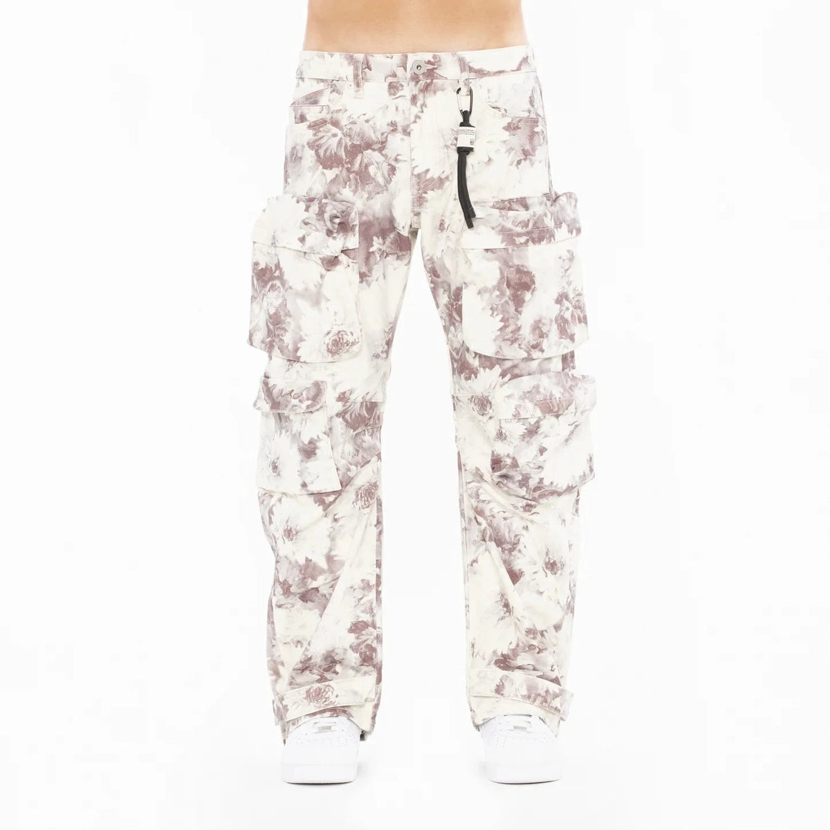 CULT OF INDIVIDUALITY Baggy Cargo 610 Jeans in Floral Print at Gravity NYC