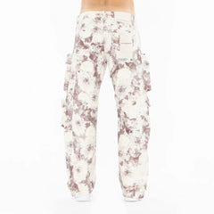 CULT OF INDIVIDUALITY Baggy Cargo 610 Jeans in Floral Print at Gravity NYC