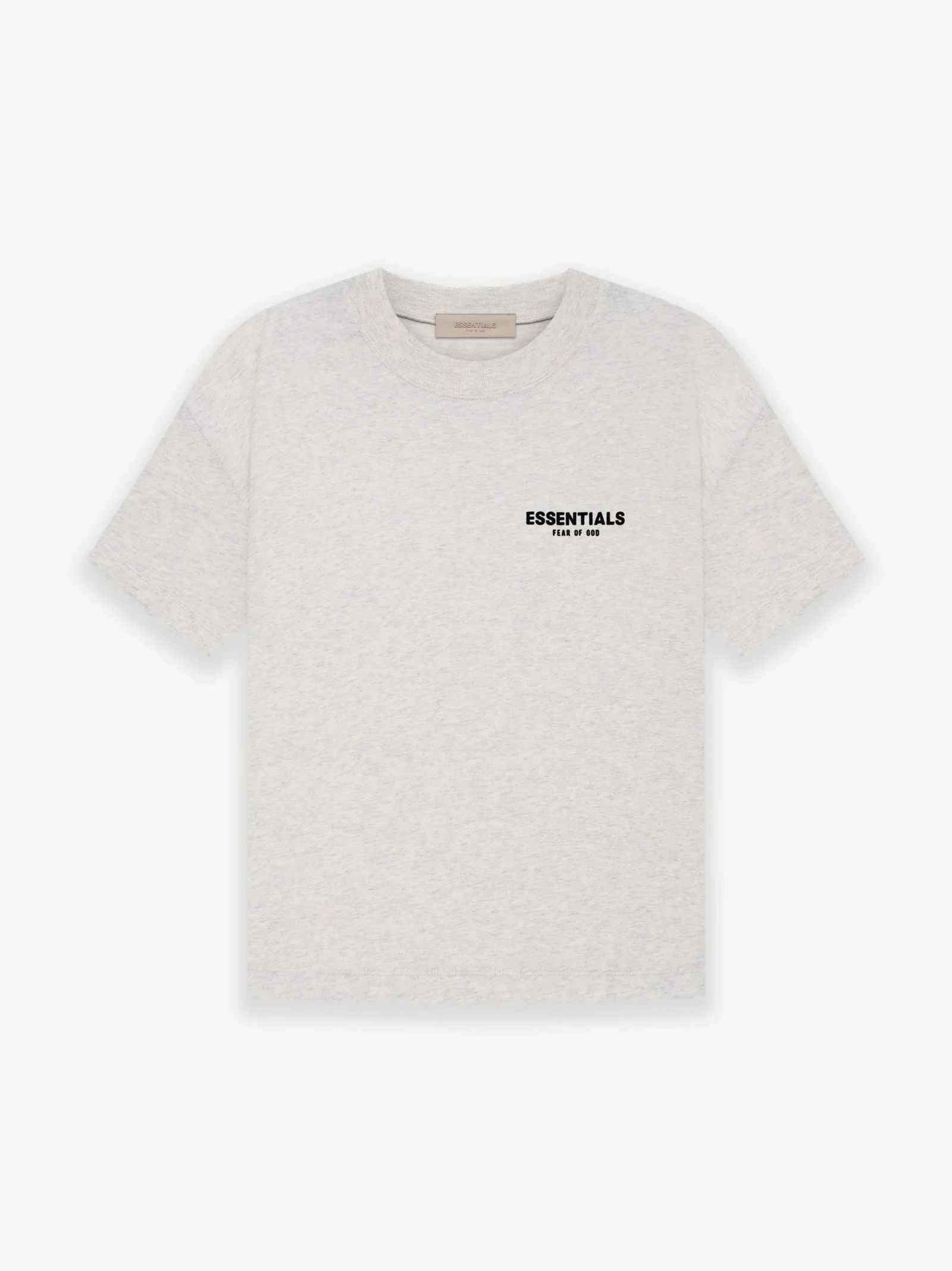 FEAR OF GOD Essentials Jersey SS Tee Light Oatmeal at Gravity NYC FEAR OF GOD Essentials Jersey SS Tee Light Oatmeal at Gravity NYC