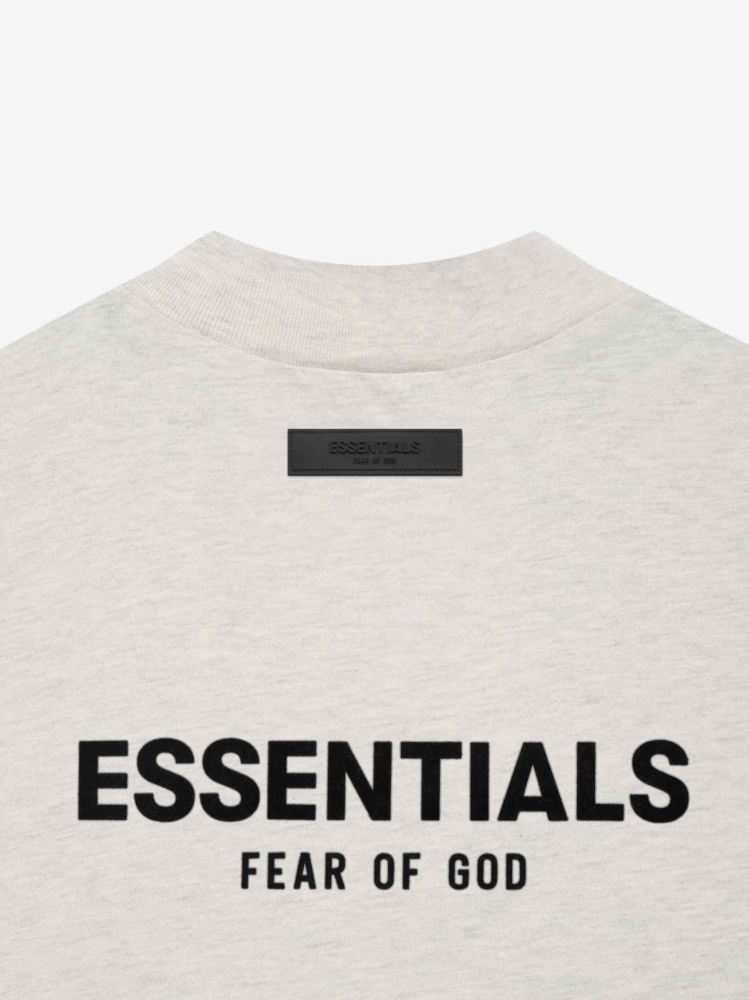 FEAR OF GOD Essentials Jersey SS Tee Light Oatmeal at Gravity NYC FEAR OF GOD Essentials Jersey SS Tee Light Oatmeal at Gravity NYC