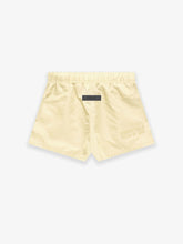 FEAR OF GOD Essentials Nylon Running Shorts Canary at Gravity NYC