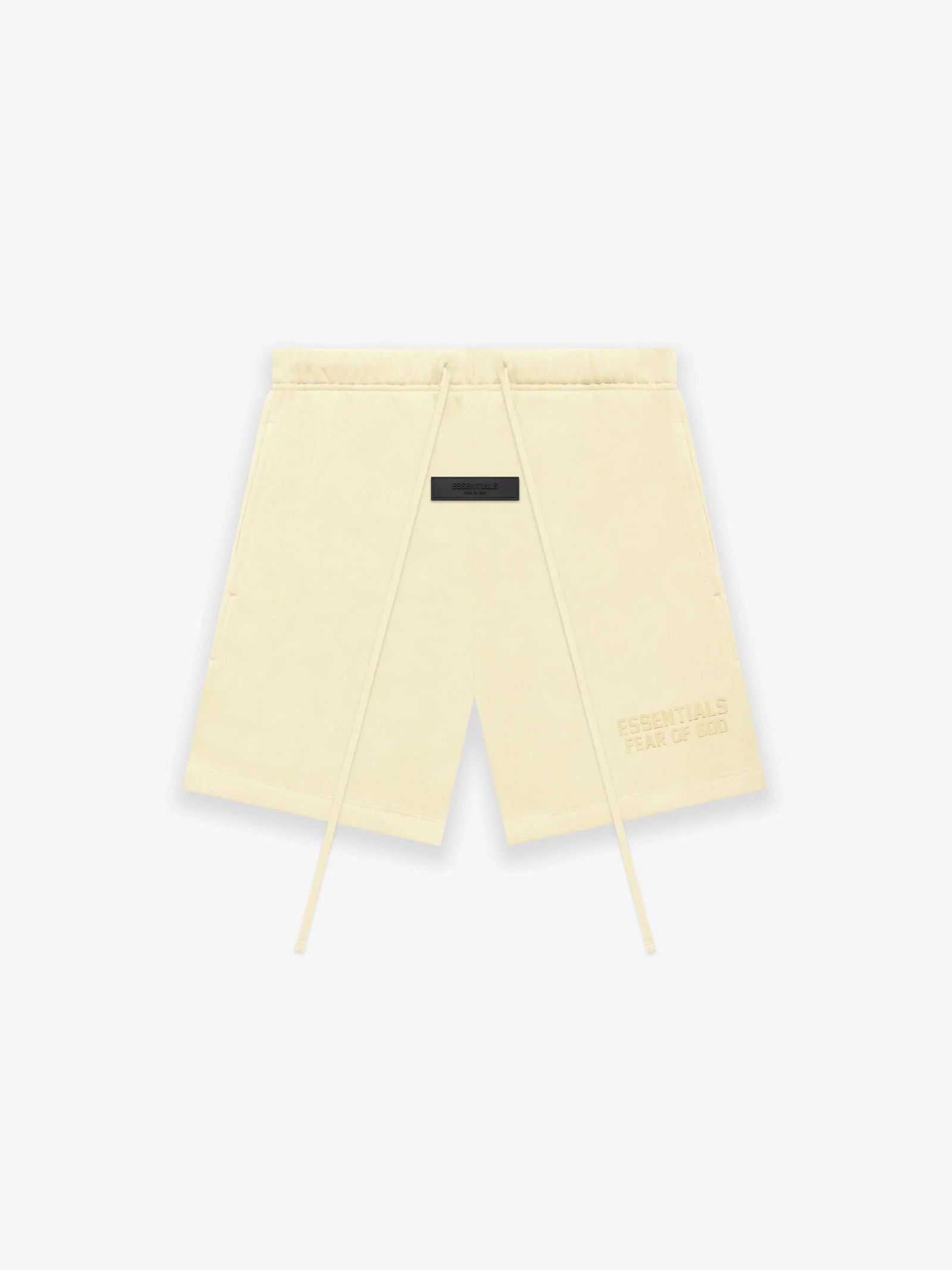 FEAR OF GOD Essentials Sweatshorts Canary at Gravity NYC FEAR OF GOD Essentials Sweatshorts Canary at Gravity NYC