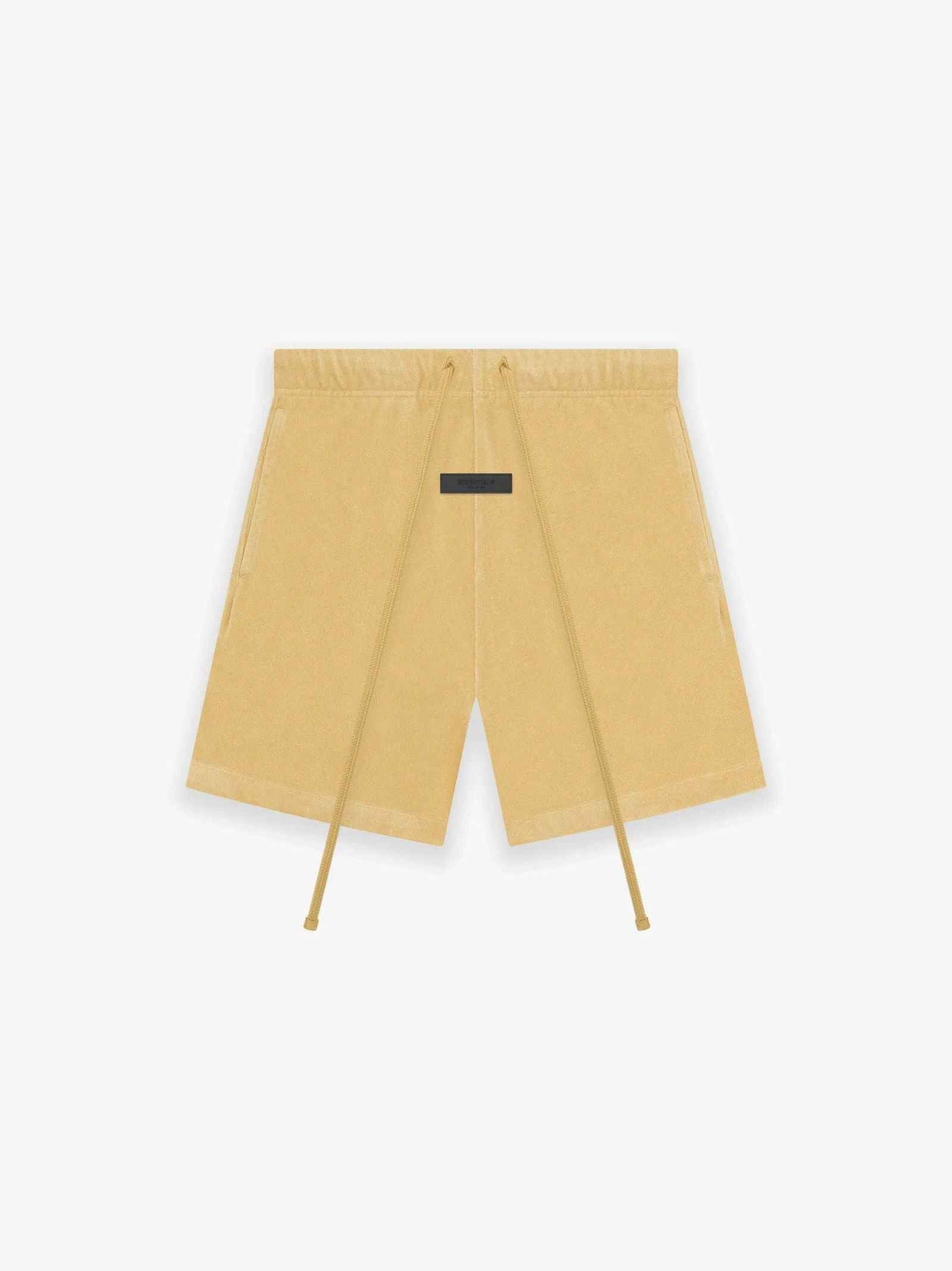 FEAR OF GOD Essentials Terry Shorts Light Tuscan at Gravity NYC FEAR OF GOD Essentials Terry Shorts Light Tuscan at Gravity NYC