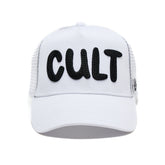 CULT OF INDIVIDUALITY Cult Chain Logo Hat in White at Gravity NYC