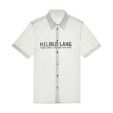 HELMUT LANG Logo Short Sleeve Shirt at Gravity NYC