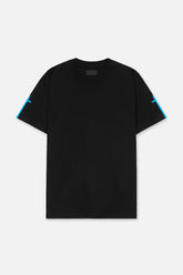 RTA Colt Black Blue Sleeve Cross T-Shirt at Gravity NYC