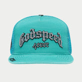 GODSPEED GS Forever Trucker Hat (Teal Washed) - Gravity NYC