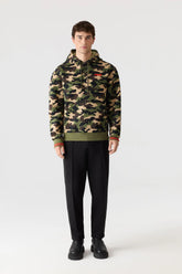 MACKAGE Krystian-Camo Double-Face Jersey Hoodie with Camo Print - Gravity NYC