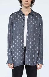 KSUBI Dollagram Downtown Long Sleeve Shirt Black - Gravity NYC