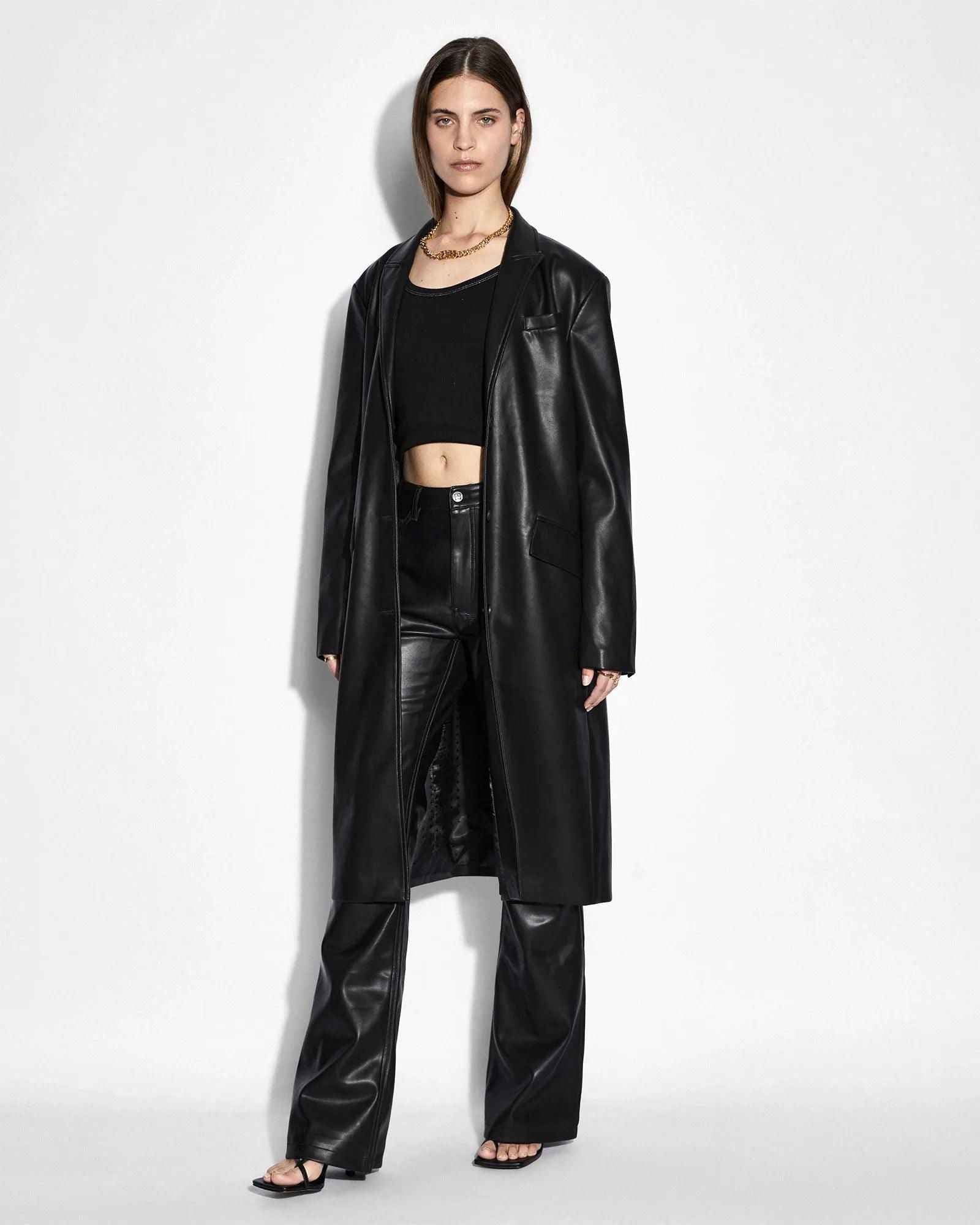 KSUBI Women's Leather Zephyr Duster Jacket at Gravity NYC KSUBI Women's Leather Zephyr Duster Jacket at Gravity NYC
