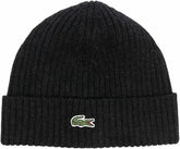 LACOSTE Unisex Ribbed Knit Beanie at Gravity NYC