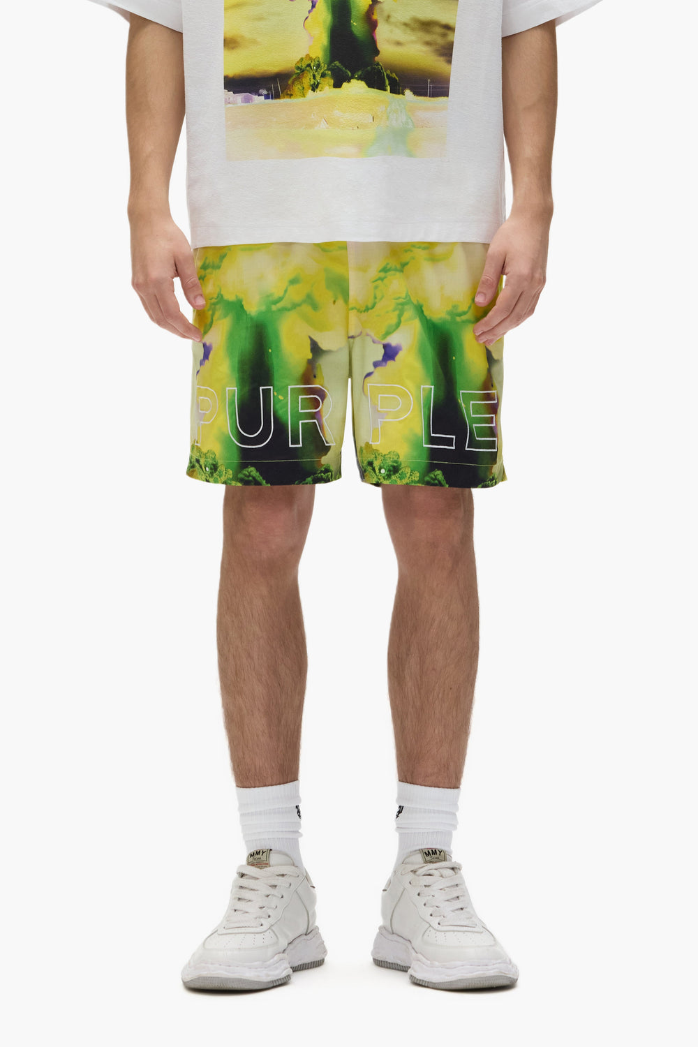 PURPLE BRAND P504 Force Majeure Swim Shorts at Gravity NYC