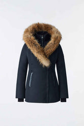 MACKAGE Adali-F Down Coat With Natural Fur Signature Mackage Collar