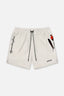 RTA Clyde White Poppy Pantalones cortos elásticos