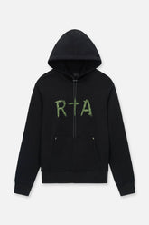 RTA Dion Black Circuit Hoodie - Gravity NYC