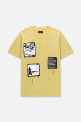 RTA Colin Sage Yellow Digital Patch T-Shirt - Gravity NYC