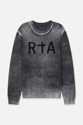RTA Ethan Black Glitch Sweater - Gravity NYC