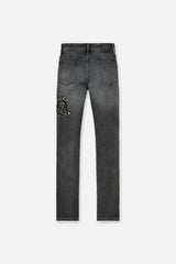 RTA Bryant Skinny Jean Grey Storm OG Patch Jeans at Gravity NYC