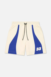 RTA Louis Bone Navy Fusion Shorts at Gravity NYC