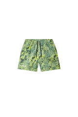 PURPLE BRAND P504 Worn Gothic Camo Swim Shorts at Gravity NYC